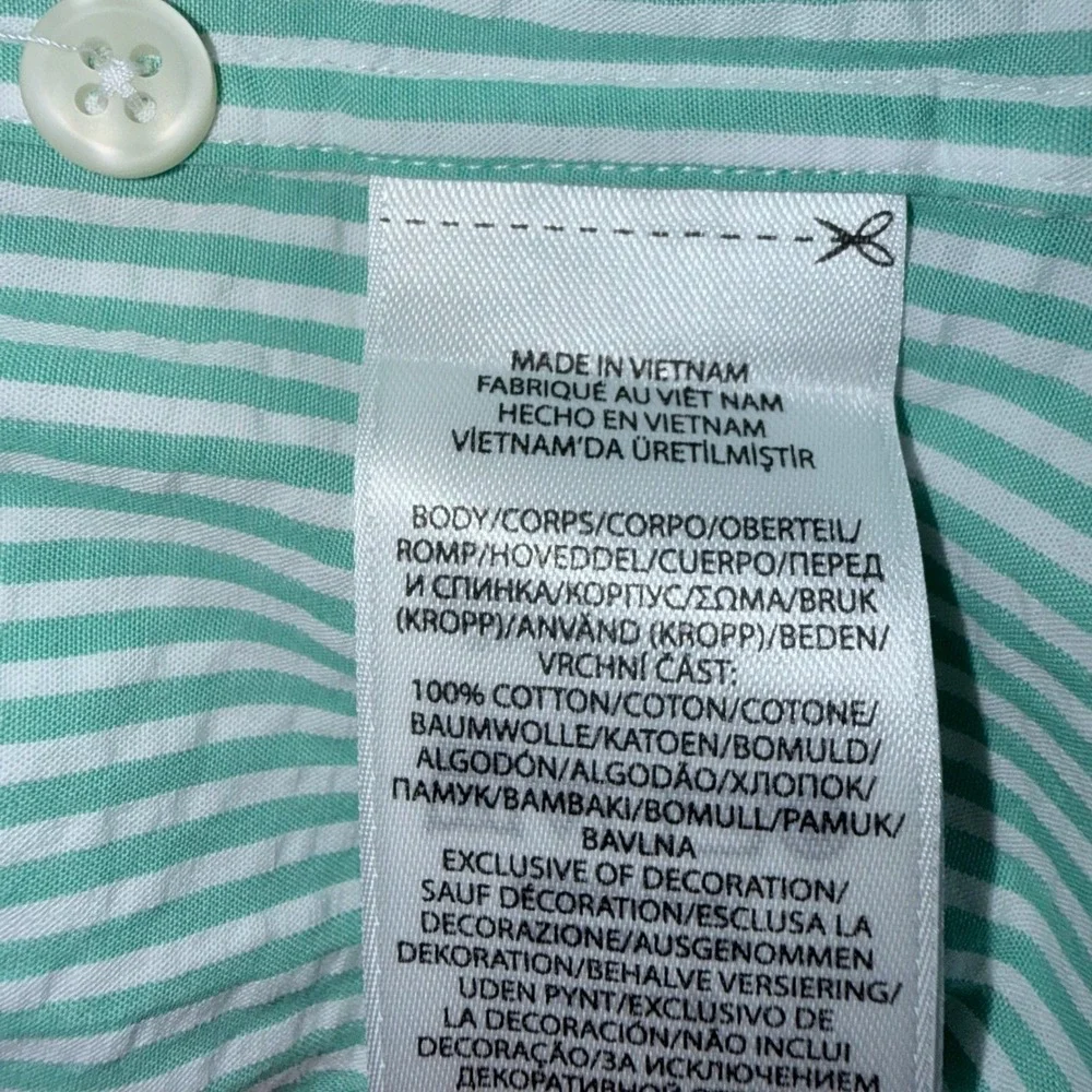 Polo Ralph Lauren‎ Mens XLT Green White Stripe Short Sleeve Shirt Pink Pony NWT